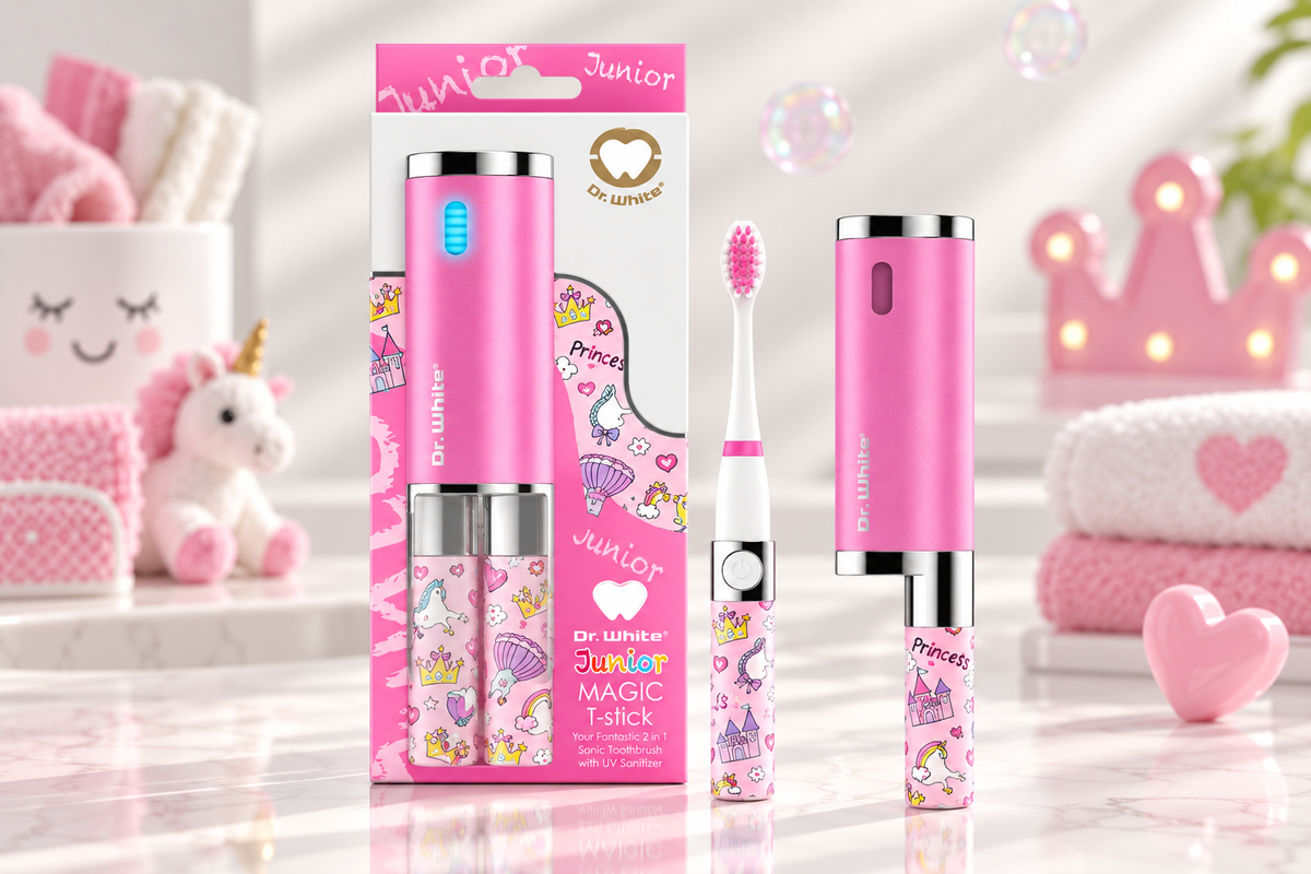 Junior MAGIC T-stick Sonic Toothbrush with UV Sanitizer (Princess Pink)
